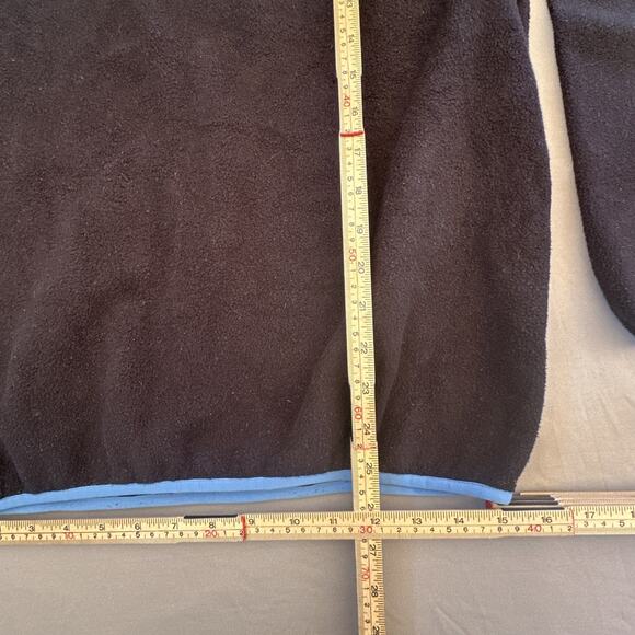 Patagonia Synchilla Pullover Sweatshirt Womens Medium Black 1/4 Closure Teal - Picture 9 of 16